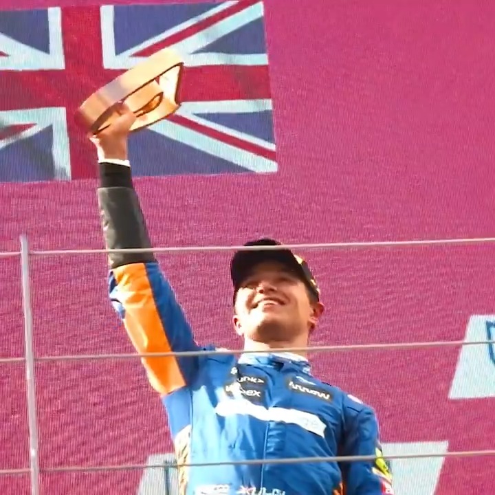 The top step is finally yours, Lando Norris. ๐ And what a journey itโs been to get there. ๐งก #MiamiGP ๐บ๐ธ