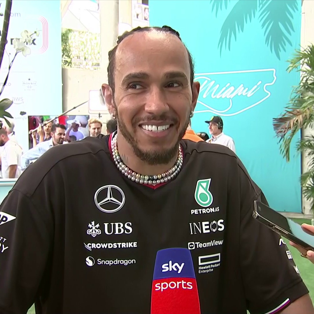 "I just told him he needs to stay tonight. He's going to try and change his flight!" 🤣 Lewis Hamilton on Lando's win 😁