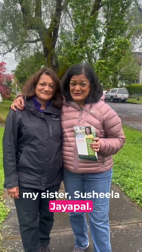 Double the Jayapals, double the good trouble. 😉 👯‍♀️