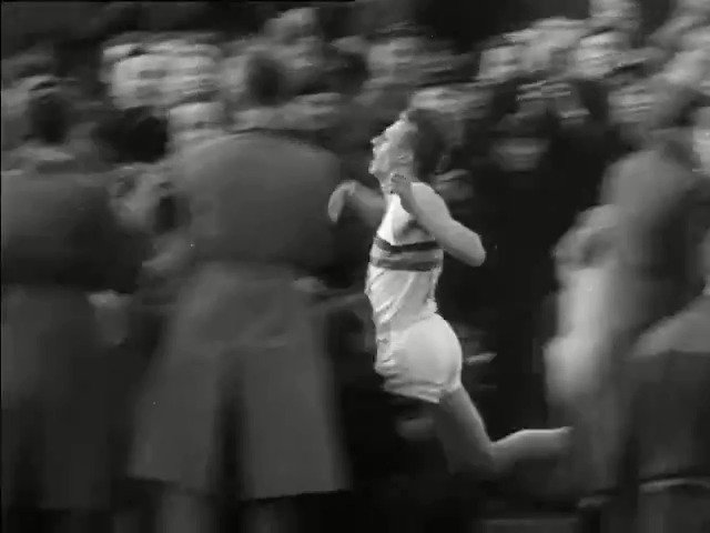 #OnThisDay in 1954, Sir Roger Bannister set a new world mile record of 3 minutes 59.4 seconds at the Iffley Road Sports Track. It was the first mile ever run under 4 minutes. 🎬 | BBC Archive