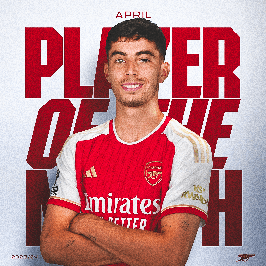 🥁 Introducing our Player of the Month for April... 🥇 Kai Havertz