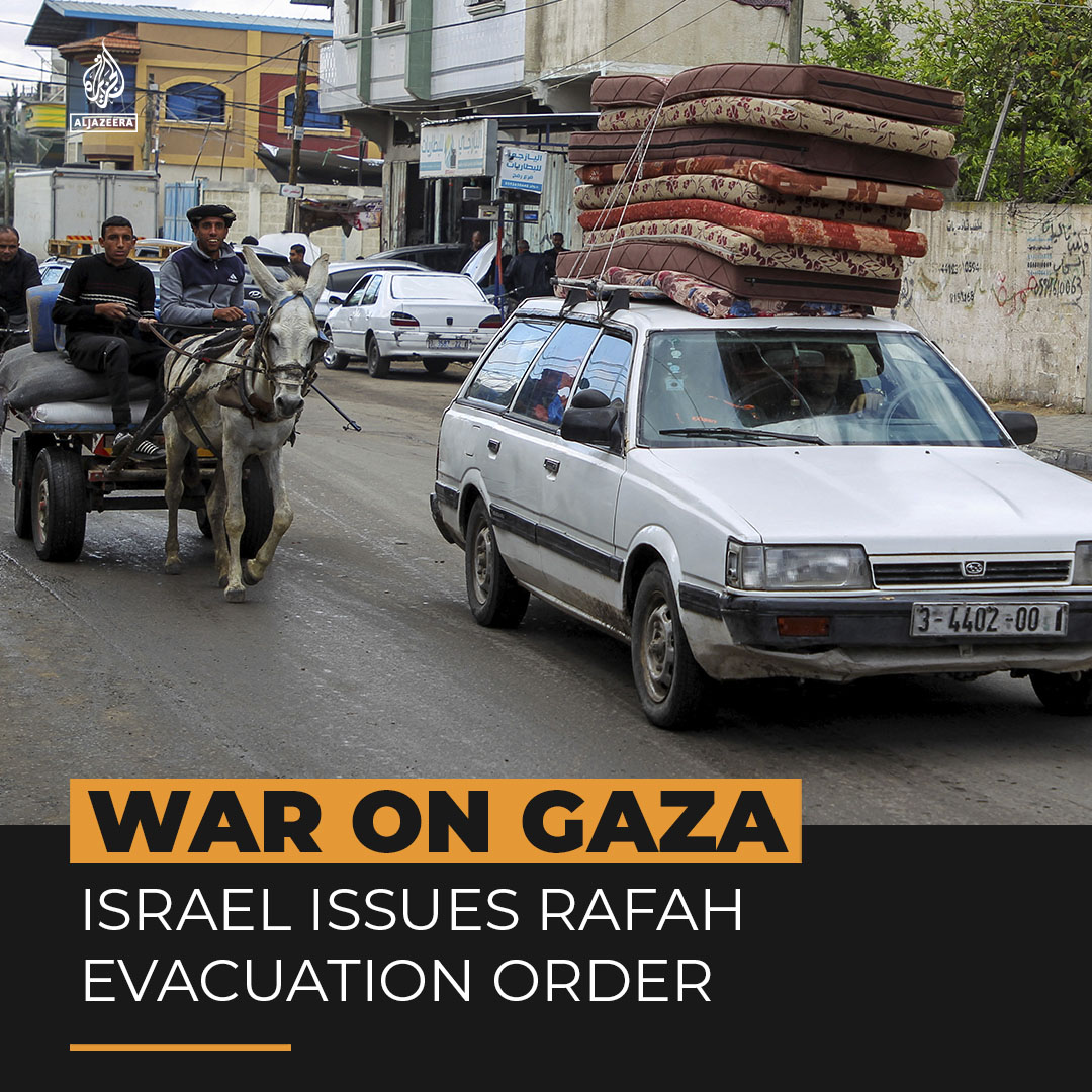 Palestinian families are forcibly fleeing eastern Rafah after the Israeli military threatened to use 'extreme force' there. World leaders have repeatedly warned against a military offensive in the city, where more than 1.5 million displaced people are sheltering ⤵️