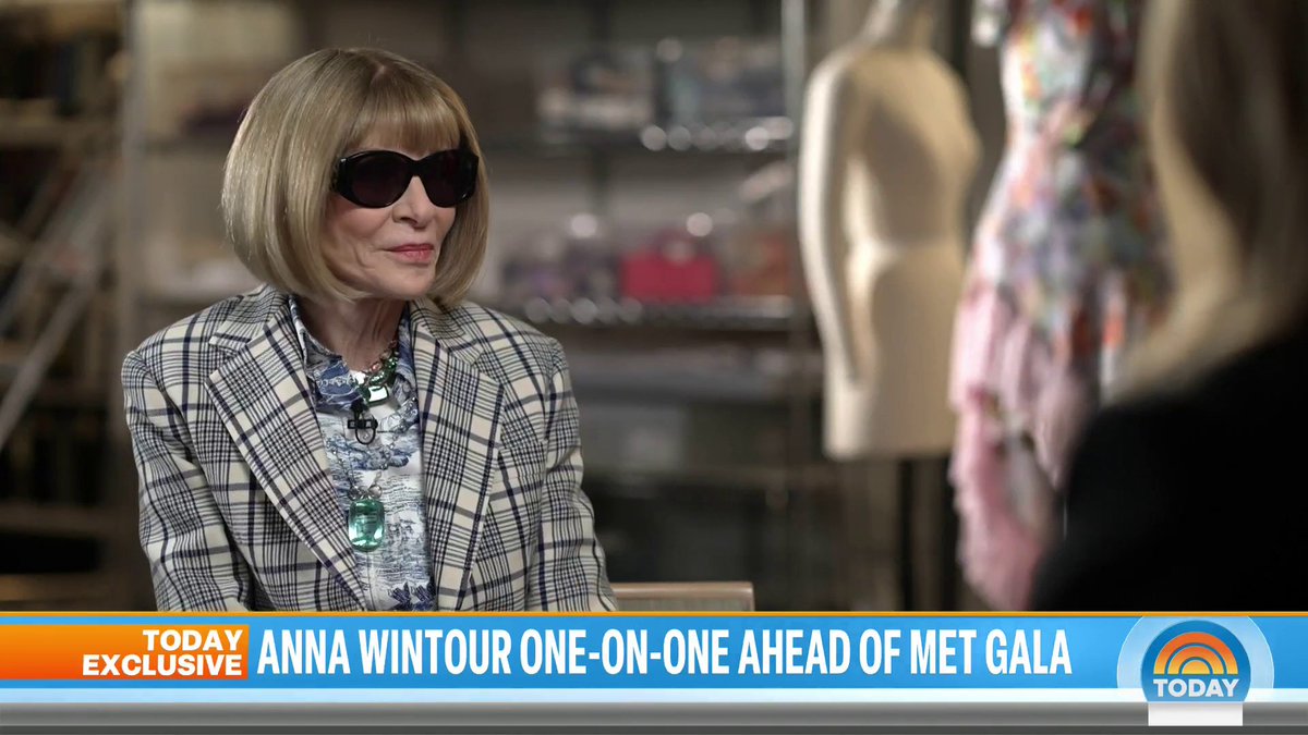 EXCLUSIVE: @jennabushhager caught up with the queen of fashion, Anna Wintour, ahead of tonight’s #MetGala.