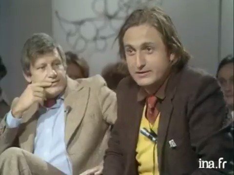 Ce soir de 1977, Bernard Pivot recevait Jean Yanne, Cabu et Jean-François Bizot... Le point Schnock était largement atteint. Hommage à cet inlassable passeur. #bernardpivot #sunglasses #jeanyanne #cabu #bizot #apostrophes