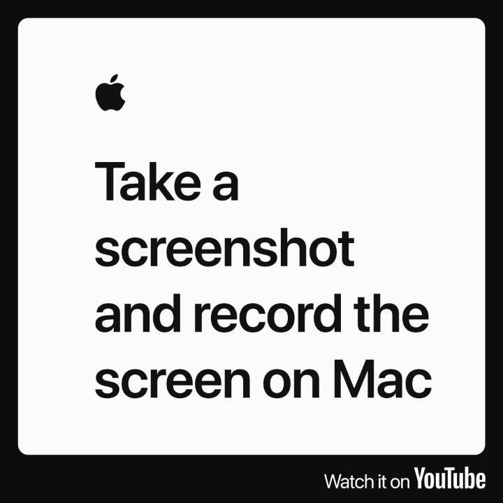 📺 The whole screen ✂️ A portion of the screen 🪟 A single window To share what’s on your Mac, you can take a screenshot or record the screen. Watch our video on YouTube to learn how: