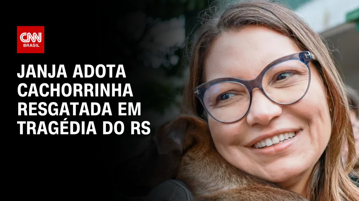 A primeira-dama Janja Lula da Silva adotou um cachorro resgatado durante a tragédia causada pelas chuvas no Rio Grande do Sul. A cachorrinha ganhou o nome de Esperança #LiveCNNBrasil