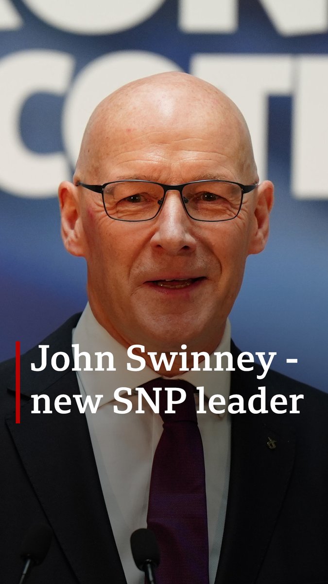 John Swinney says his unopposed election as SNP leader shows the party is "coming together". More ➡️