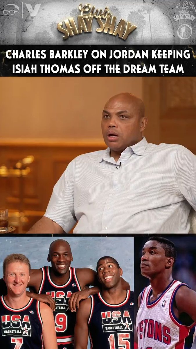 “I think @IsiahThomas was a better player than John Stockton. Isiah Thomas probably should’ve been on the team. … But apparently Michael Jordan didn’t want him on the team.” - Charles Barkley