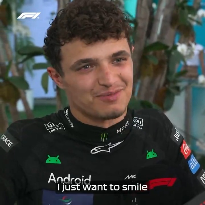 'The ups and downs - today overtakes everything' 🥹 An emotional Lando Norris reacts as a Grand Prix winner for the first time 🏆 #F1 #MiamiGP
