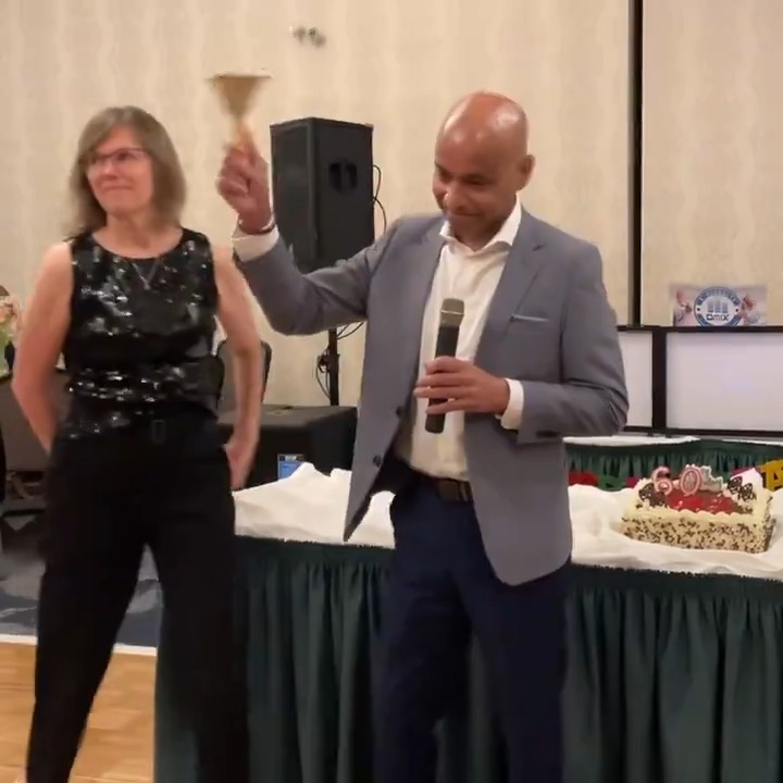 Ring that bell, Sudsie! Ducks goaltending coach Sudarshan Maharaj is cancer free!