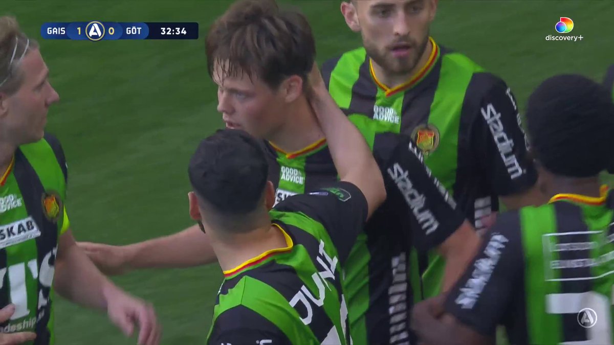 1-0 GAIS! Axel Henriksson stöter in bollen i mål! 🟢⚫ 📲 Se matchen på