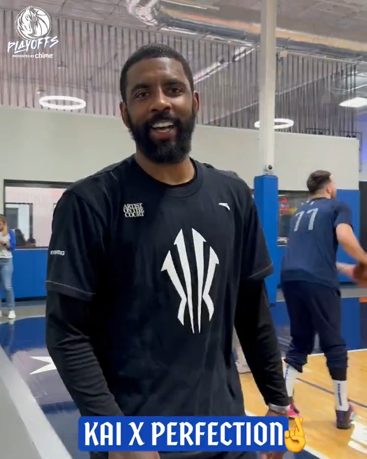 It's always a competition at practice 😂 Kyrie🤞🏾 // #OneForDallas
