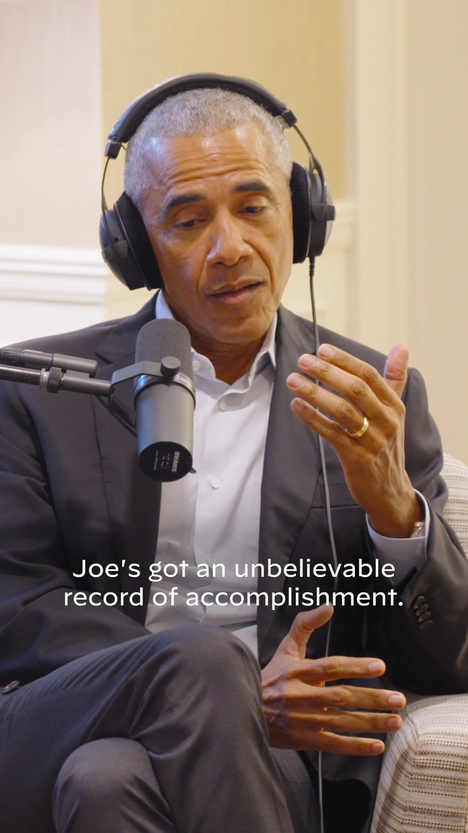 BREAKING: President Obama just delivered the most powerful defense of President Biden’s record as President I’ve ever seen. Retweet so all Americans see this powerful message.