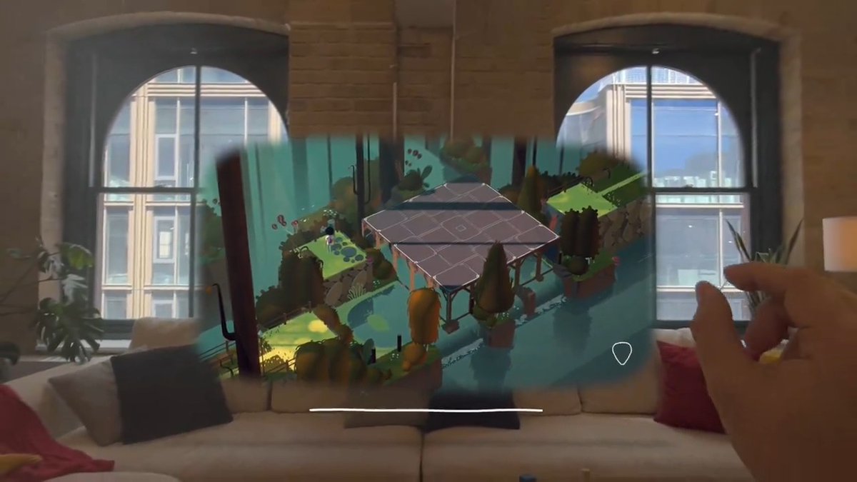 On May 30, players with #AppleVisionPro can unravel dreamlike spatial puzzles with full 3D depth and immersion in the 2020 Apple Design Award-winning game, Where Cards Fall. Learn more: