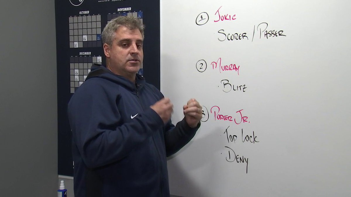 Does Minnesota want Nikola Jokic to be a scorer or passer? How should it defend Jamal Murray and limit Michael Porter Jr. in transition? 🤔 #Timberwolves assistant coach Micah Nori runs through possible adjustments for Game 2 against the Nuggets. #WolvesBack
