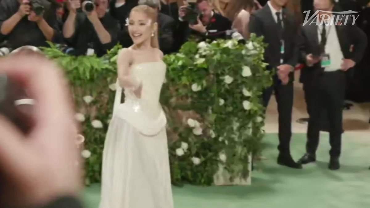 Ariana Grande and Cynthia Erivo at the #MetGala.