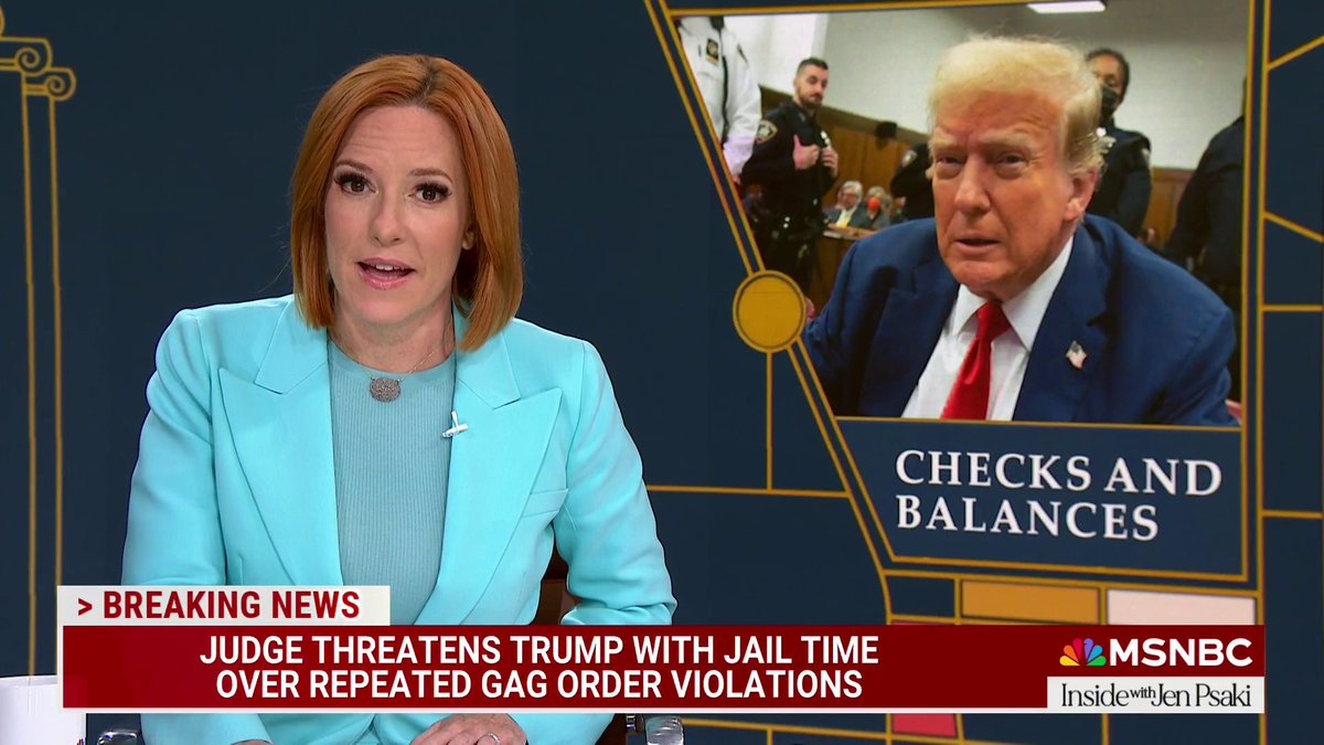 .Jen Psaki: "A quick word of advice to any would-be felons out there: if you're planning on taking part in a criminal conspiracy, I would suggest not taking handwritten notes outlining the entire plan. But that seems to be exactly what happened."