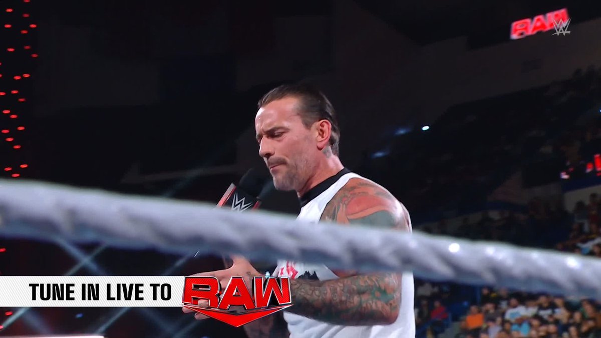 CM Punk just delivered 🔥🎤 on Drew! 👀 #WWERaw