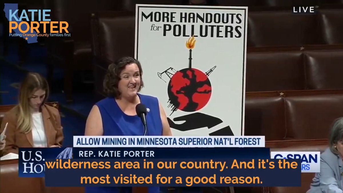 For sale last week in Congress: the pristine Boundary Waters. The buyer? A foreign mining company. House Republicans passed a bill overturning a ban on mining near this fragile ecosystem. I led House Democrats’ opposition to this dangerous handout to polluters.