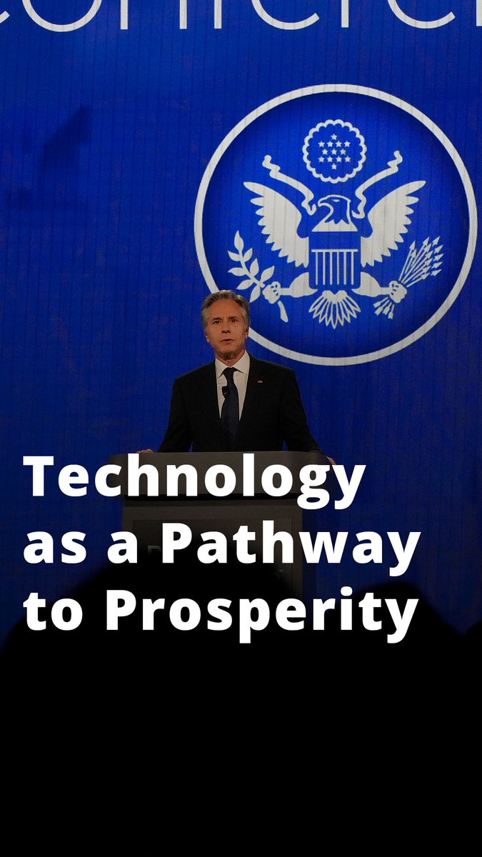 Today Secretary Antony Blinken unveiled the U.S. International Cyberspace and Digital Strategy. We believe technology can and should be used to drive development and prosperity, promote respect for human rights, and solve shared global challenges.