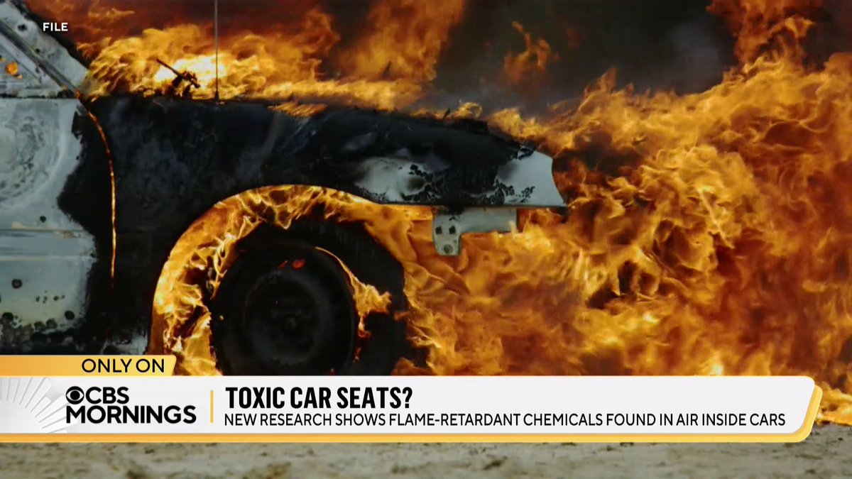 There’s new concern about toxic chemicals coming from the seats inside cars. Most are treated with flame-retardant chemicals — and a new study found drivers may be breathing them in. AnnaWerner shares what you can do to protect yourself.