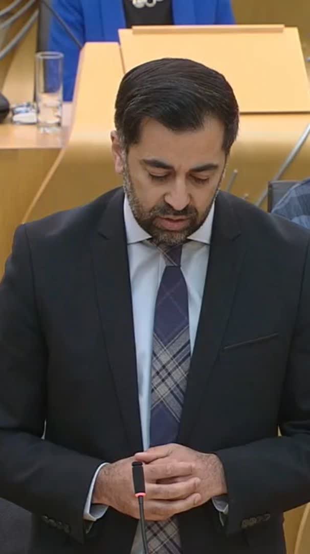 'I have no other home than this one, I never will, I never have.' Humza Yousaf spoke about the impact of racial slurs he has faced during his time in office. Live updates: