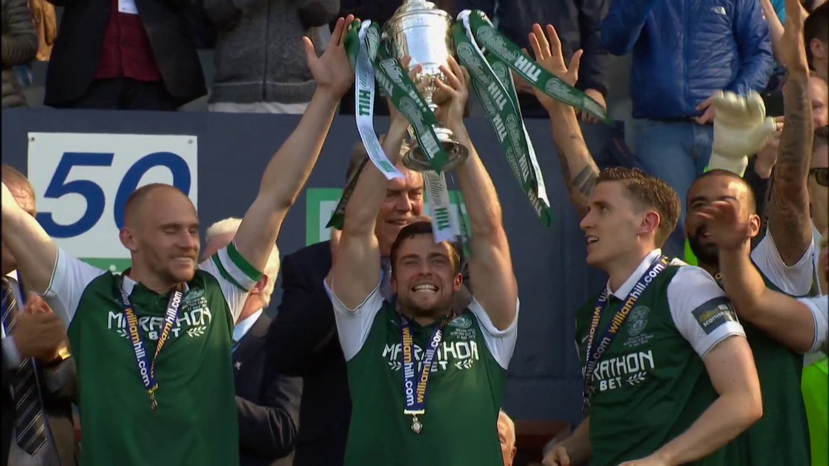 🚨 BREAKING: After playing over 1,100 games combined, Paul Hanlon & Lewis Stevenson will leave Hibs this summer. Stevenson won the League Cup before both played their part in Hibs ending a 114-year wait to lift the Scottish Cup during a near two-decade spell at Easter Road 🏆