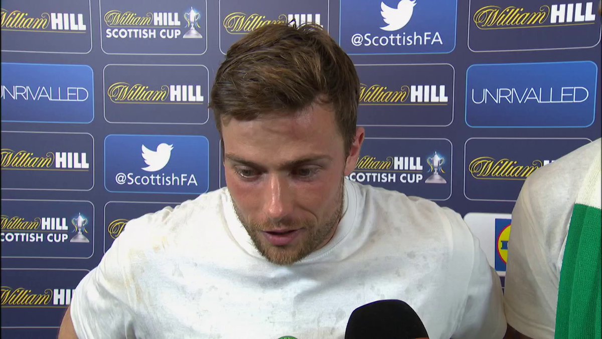 🗣️ "I didn't cry when my daughter was born but I was crying out there on the pitch!" Here's an 𝙪𝙣𝙨𝙚𝙚𝙣 interview from 2016 with Stevenson &amp; Hanlon after 𝙩𝙝𝙖𝙩 Scottish Cup final win over Rangers 🏆