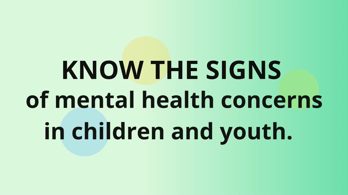 Mental Health Awareness Month is a great time to raise awareness of the importance of mental health in children and teens. Keep an eye out for any social or behavioral changes in your children. You can learn more about the signs at #MHAM2024
