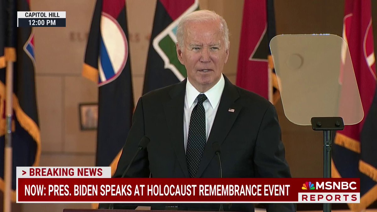 "There is no place on any campus in America, any place in America, for antisemitism, or hate speech, or threats of violence of any kind." President Biden addresses the recent nation-wide protests against the war in Gaza during Holocaust remembrance ceremony.