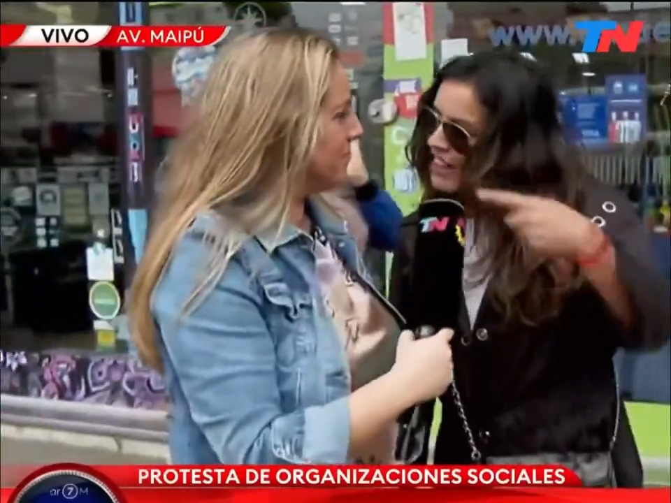 "Paula": Por este momento durante un móvil de Paula Bernini en TN