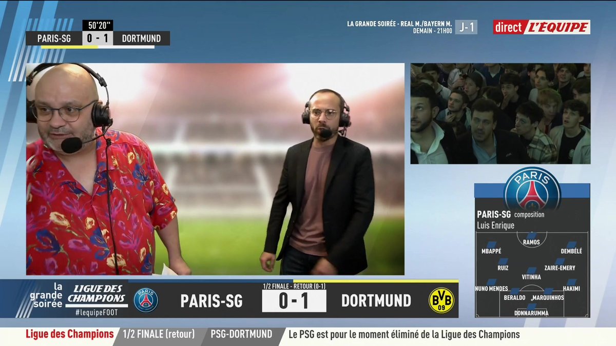⚽️ BUT POUR LE BORUSSIA DORTMUND ! Suivez le match en direct > #PSGBVB