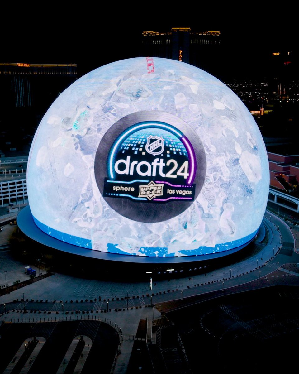 The 2024 Upper Deck #NHLDraft will be on the BIGGEST stage- Sphere