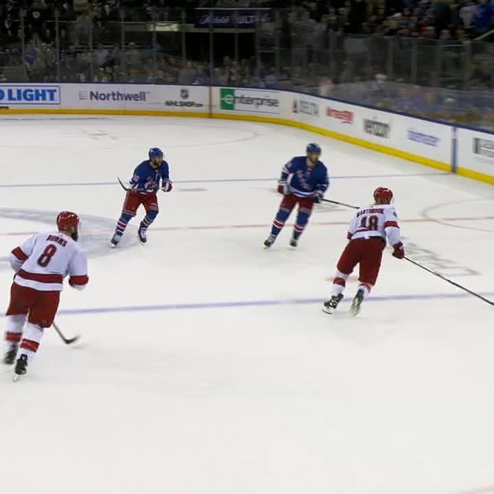 WHAT A SAVE‼️ HURRICANES-RANGERS HEADED TO OVERTIME ON ESPN 🚨