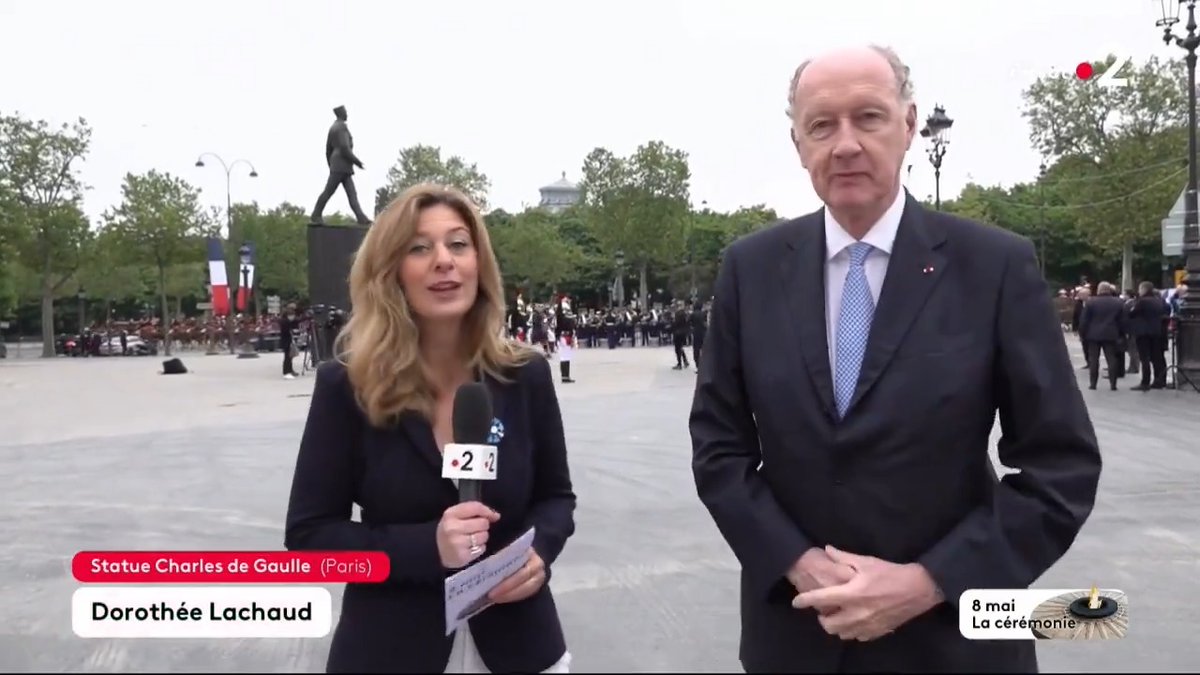 🔴 DIRECT Au pied de la statue du général de Gaulle, à Paris, Dorothée Lachaud interviewe le petit-fils du général, Yves de Gaulle.