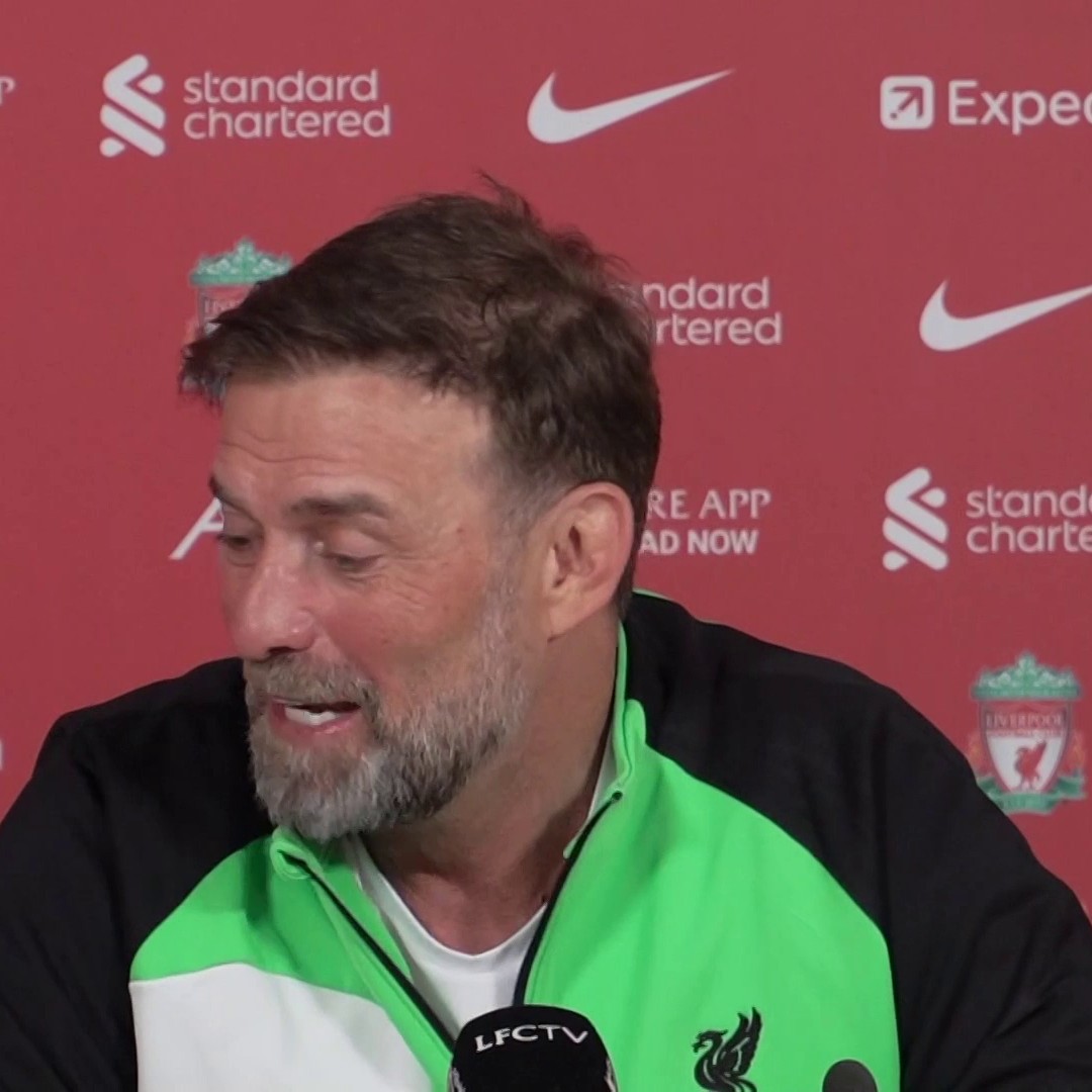 "Thursday, Sunday, Wednesday, Saturday...It's a crime" 😬 Jurgen Klopp shares this thoughts on the quick turnaround that Liverpool face 🔴