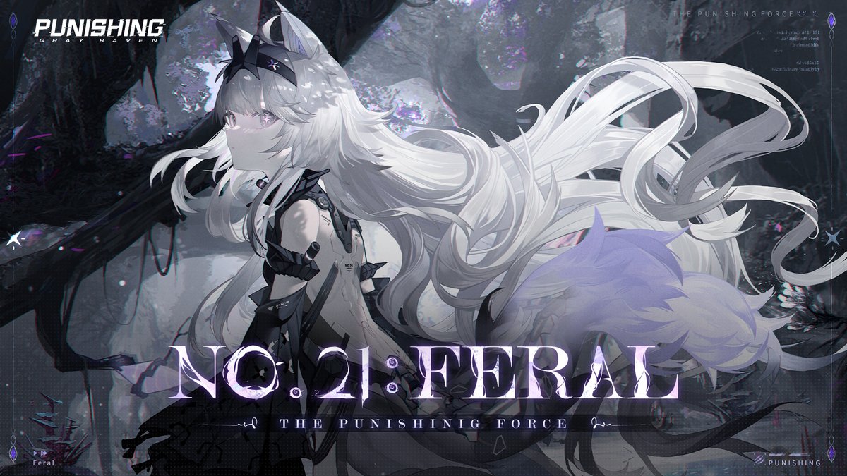 [No. 21: Feral PV (EN Dubbed Ver.) | Punishing: Gray Raven] She is the one to decide who her tribe is. Now, the real hunt begins. —No. 21's new frame has arrived! With her fangs and claws, this young wolf will tear all her prey apart. #punishinggrayraven #PGR