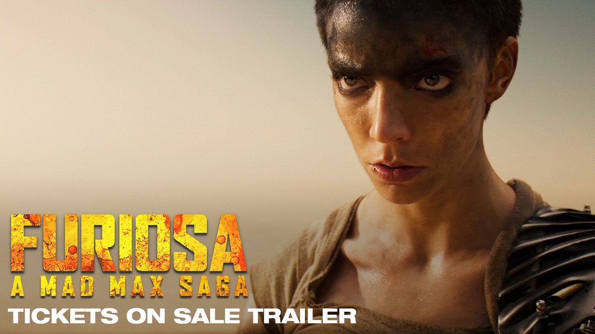 Witness the Epic Battle for the Wasteland. Tickets are on sale NOW. #FURIOSA : A MAD MAX SAGA - only in theaters May 24, Memorial Day Weekend.