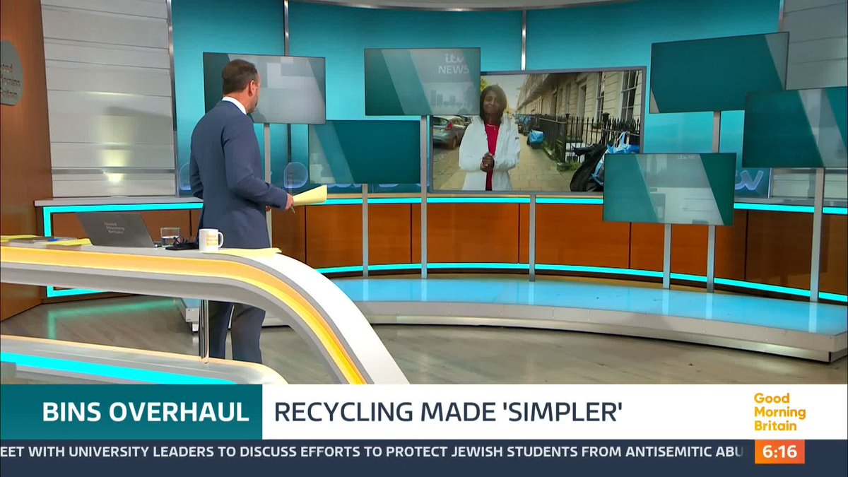 Some good news for people fed up with the growing hassle of 'Bin Day'. The Government is unveiling new plans to make things simpler by cutting down the number of different types of recycling bins that people have to use in England. Nitya Rajan reports.