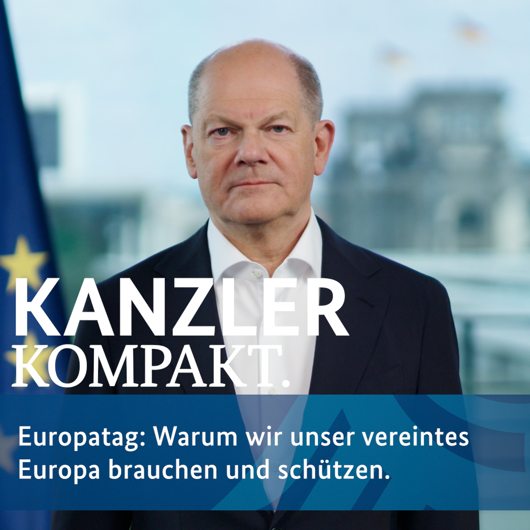 Unser vereintes Europa ist zu kostbar, um es denen zu überlassen, die es kaputt machen wollen. Eine Antwort, die jede und jeder von uns geben kann: Wählen gehen! Am 9. Juni ist Europawahl. Und heute ist Europatag.