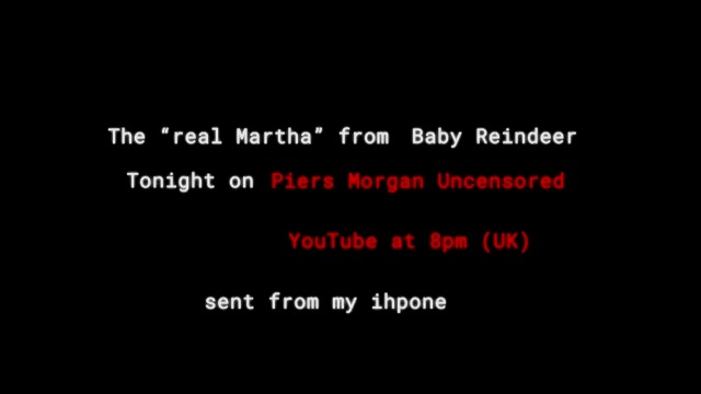 The 'real Martha' from Baby Reindeer. Premiering on Piers Morgan Uncensored at 8pm (UK). 📺 Piers Morgan | #MarthaUncensored