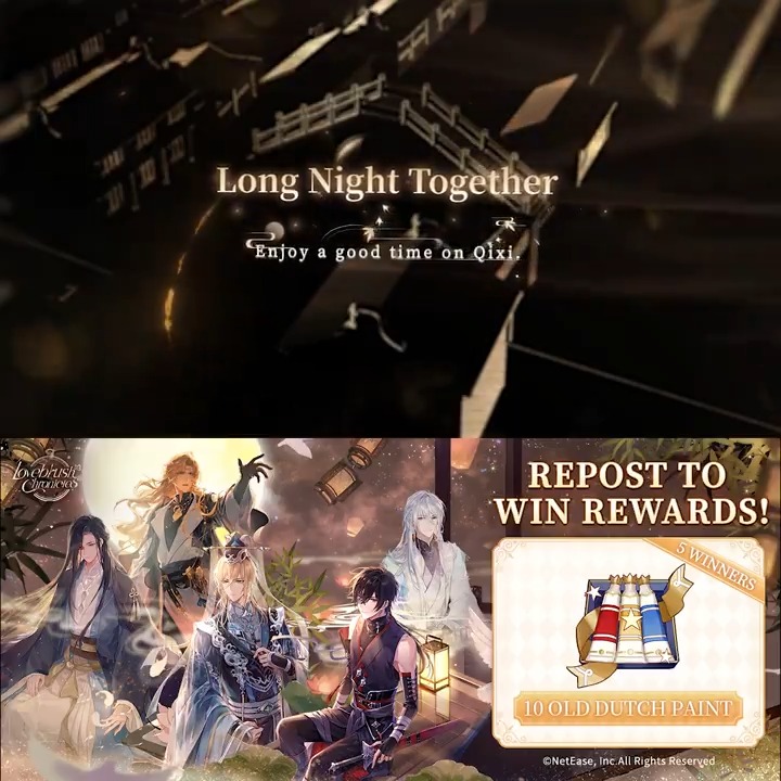 🪔Event Preview🪔 The Long Night Together event starts on May 16! 🎁Long Night Together Warm-up🎁 Follow us & repost with the tag #LovebrushChronicles 🎉Prize: Old Dutch Paint x10 (5 winners) #LovebrushChronicles