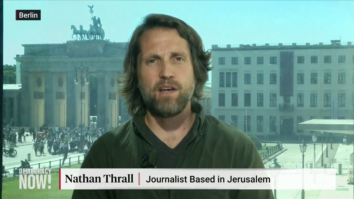 Author @nathanthrall has just won a Pulitzer Prize for his book on the Israeli occupation, but he has repeatedly had events canceled in the U.S. and Germany. He says it's rooted in a fear of being labeled antisemitic for "entirely legitimate criticism of Israel."
