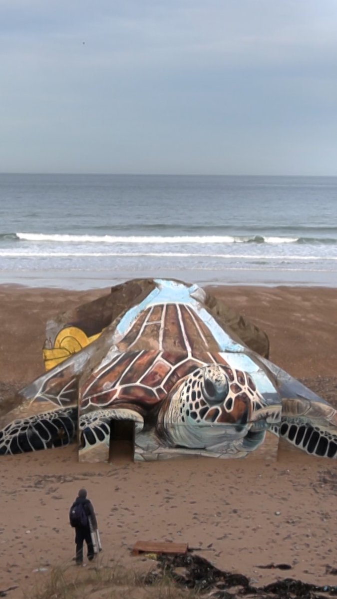 VIDEO: 🇫🇷 In Normandy, WW2 bunkers and murals get new lease of life Blockhouses are being turned into works of art and murals restored as D-Day relics are brought back to life 📹 Matthieu CLAVEL #AFPVertical