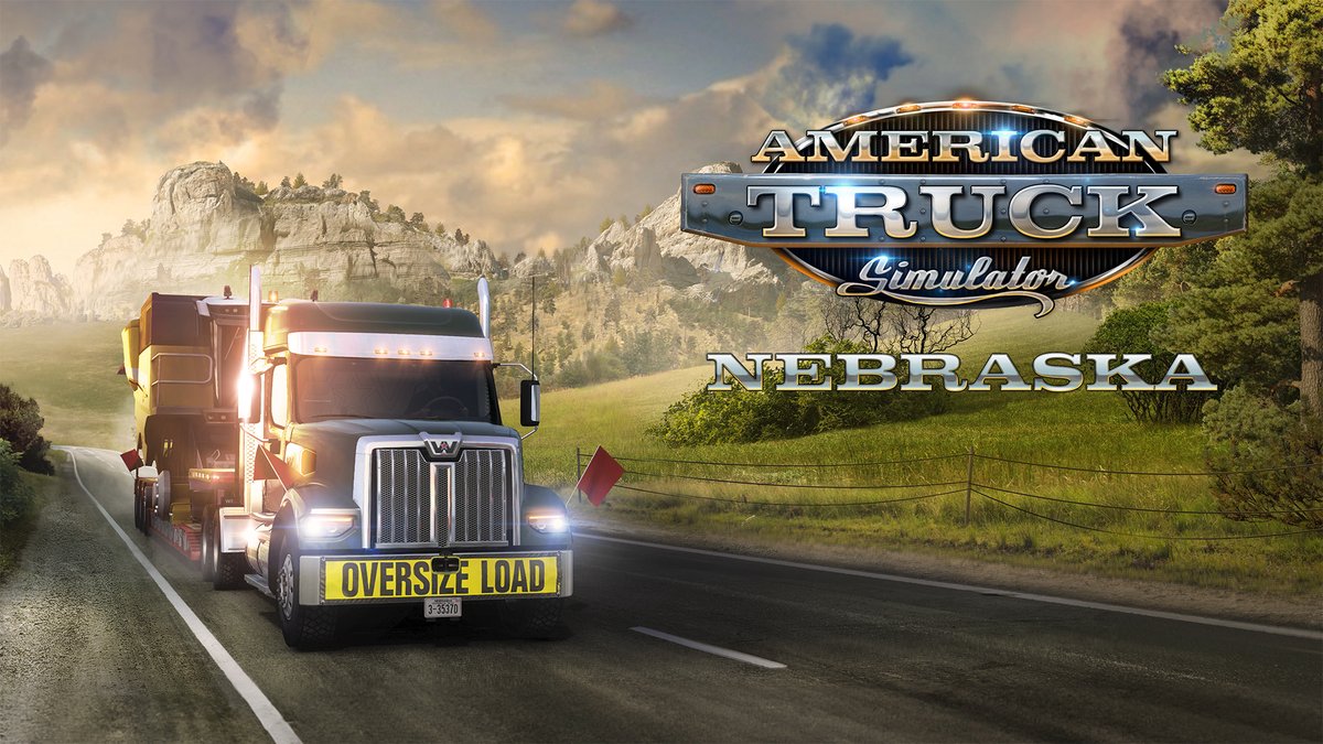 We're excited to announce that the Nebraska DLC for American Truck Simulator will be released on May 16th, 2024! 🇺🇸🙌 Explore & Discover New Industries, Landmarks, Cities & Towns and so much more 🚛 Read the full announcement at: