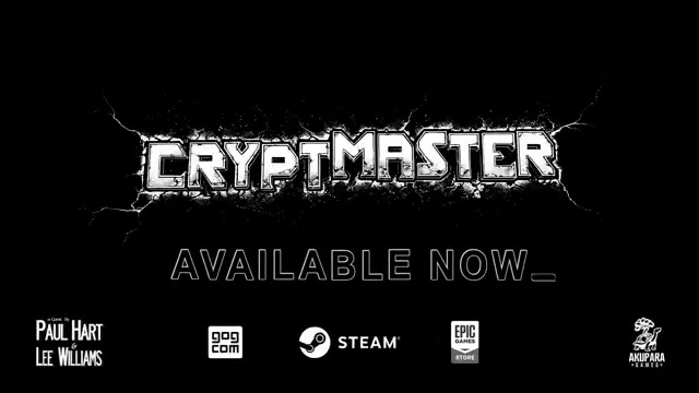 💀 Cryptmaster is OUT NOW on PC! ⚰️ Wield your words through ⌨️ KEYBOARD or 🗣️ VOICE in this dungeon crawler by Paul Hart + Lee Williams. 🦴 Salivate over dreadfully undead art 🌊 Traverse kingdoms, seas, &amp; bonehouses 🔮️Decipher forgotten spells 😱️Survive (optional)