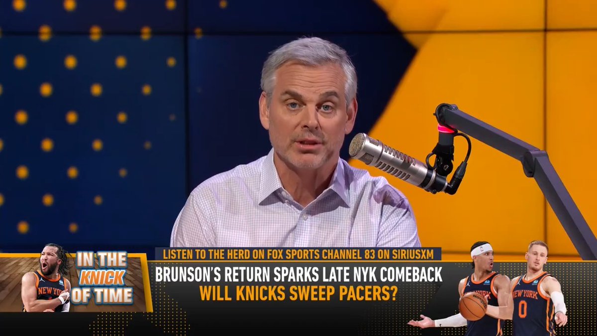 “The playoffs unveil the posers, the frauds, the fakers. That’s the Pacers.” — Colin Cowherd