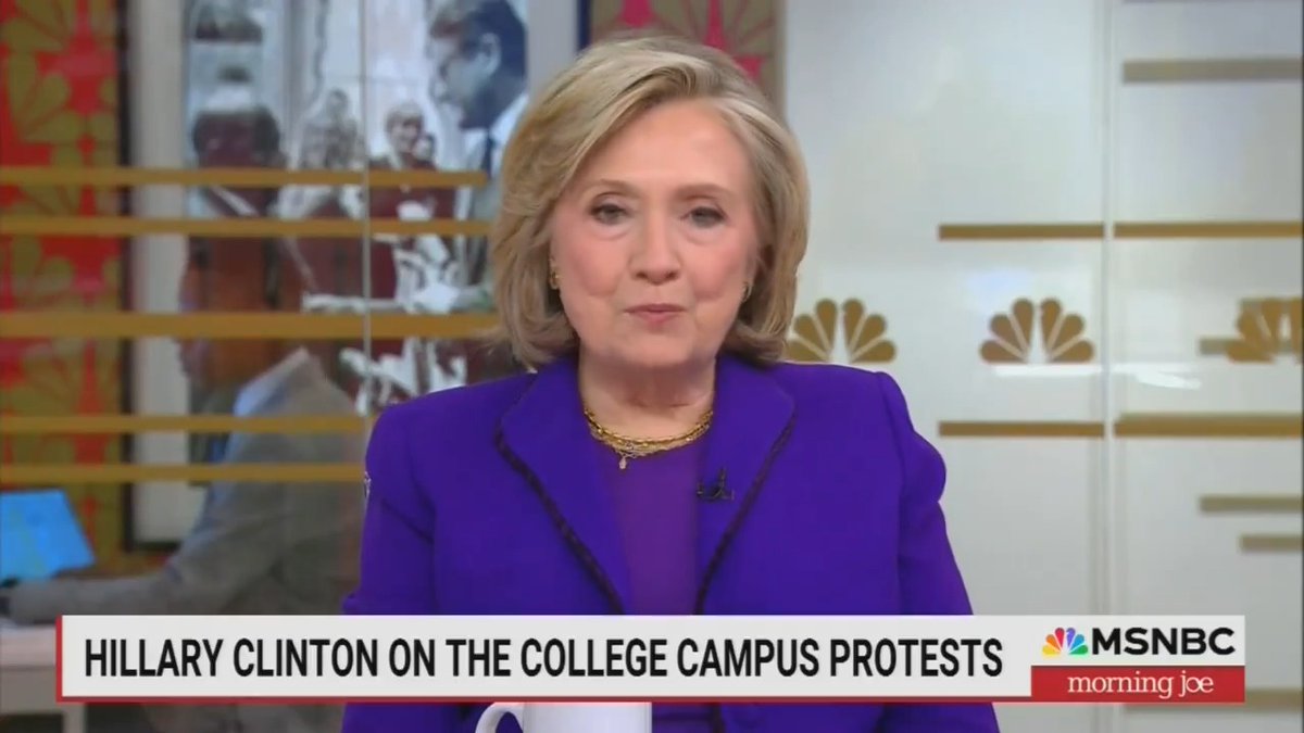 Hillary Clinton criticizes pro-Palestinian protests and says many young people she’s spoken to “don't know very much at all about the history of the Middle East or, frankly, about history in many areas of the world.”