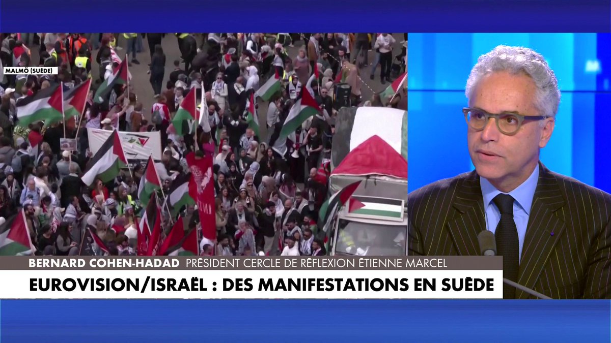 Bernard Cohen-Haddad : «Ce ne sont pas des manifestations pour le peuple palestinien. On se croirait en Iran du temps de l'arrivée de l'imam Khomeini où on brulait le drapeau américain. C'est la haine d'Israël et du juif.» #Lemeilleurdelinfo