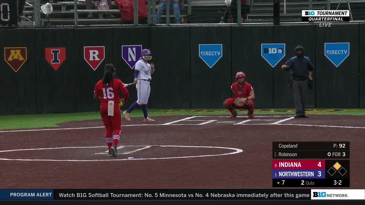 HOOSIERS WIN ‼️‼️ Indiana Softball upsets Northwestern to advance to the Big Ten Conference semifinals. #B1GSoftball